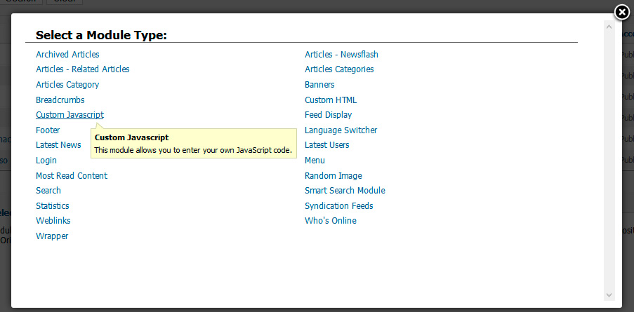 Joomla Añadir Custom Javascript