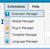 Joomla Extension Manager