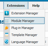 Joomla Module Manager